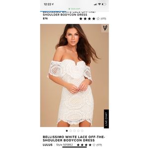 Off the shoulder dress